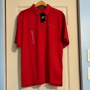 Under Armour Men's Polo Shirt in Bold Red
